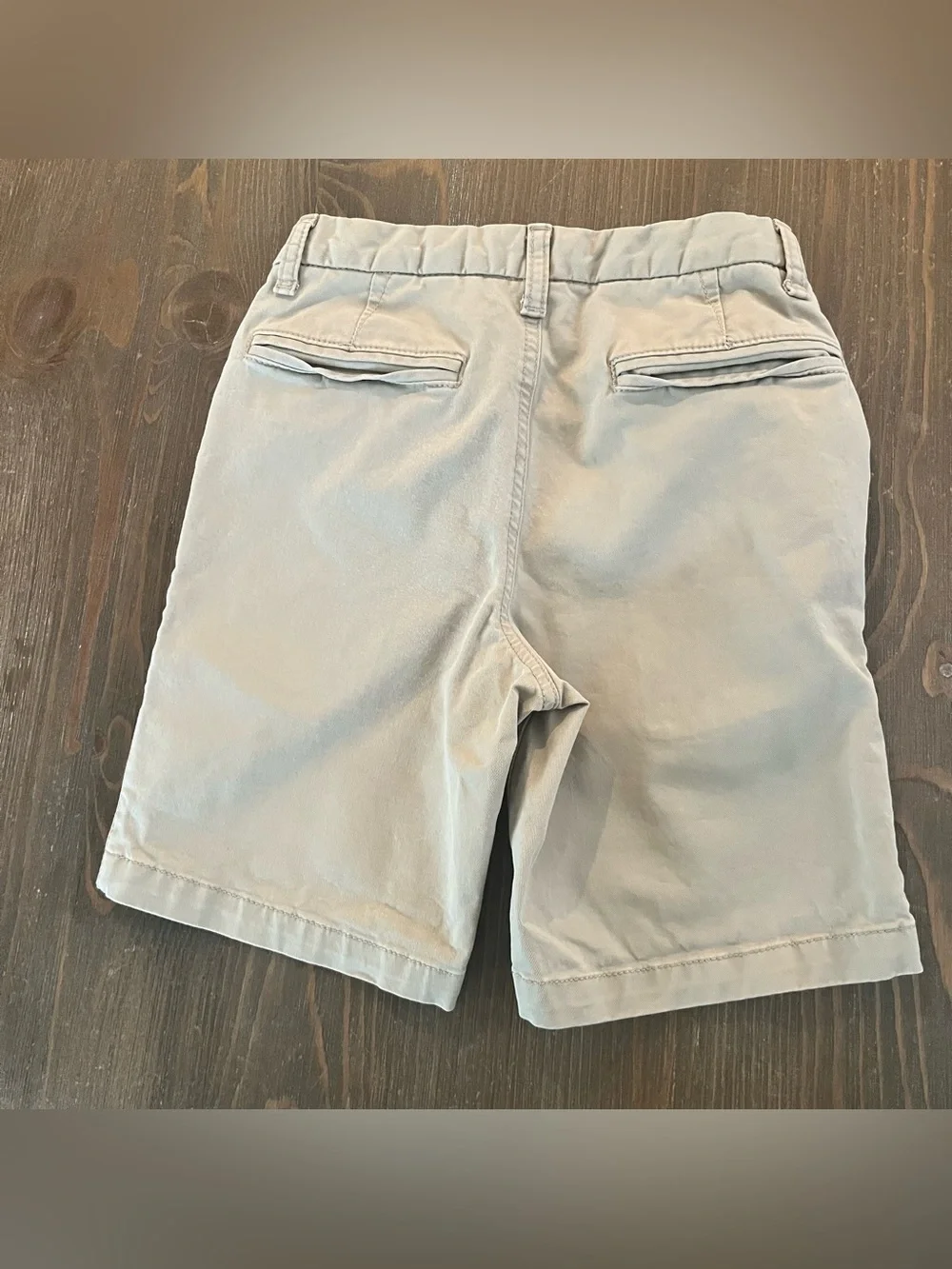 Gap Kids Boys Khaki Uniform Shorts Sz 12 Slim Tan Chino